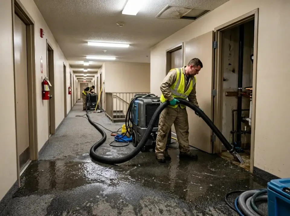 multi-unit-apartment-hallway-f-005 — frequently asked questions, Emergency Burst Pipe Water Extraction & Removal in Perry, MI